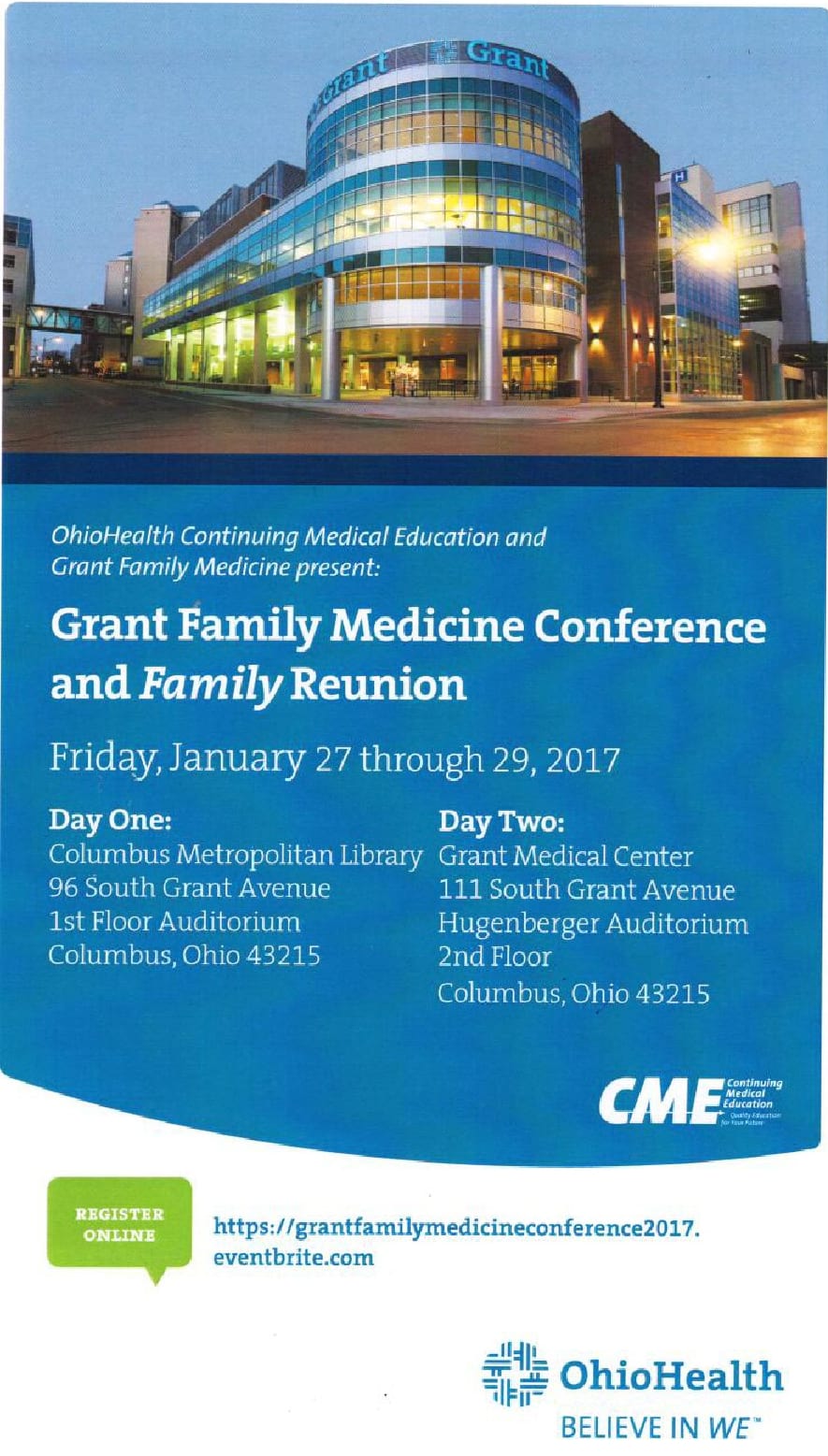Grant Family Medicine Conference and Family Reunion