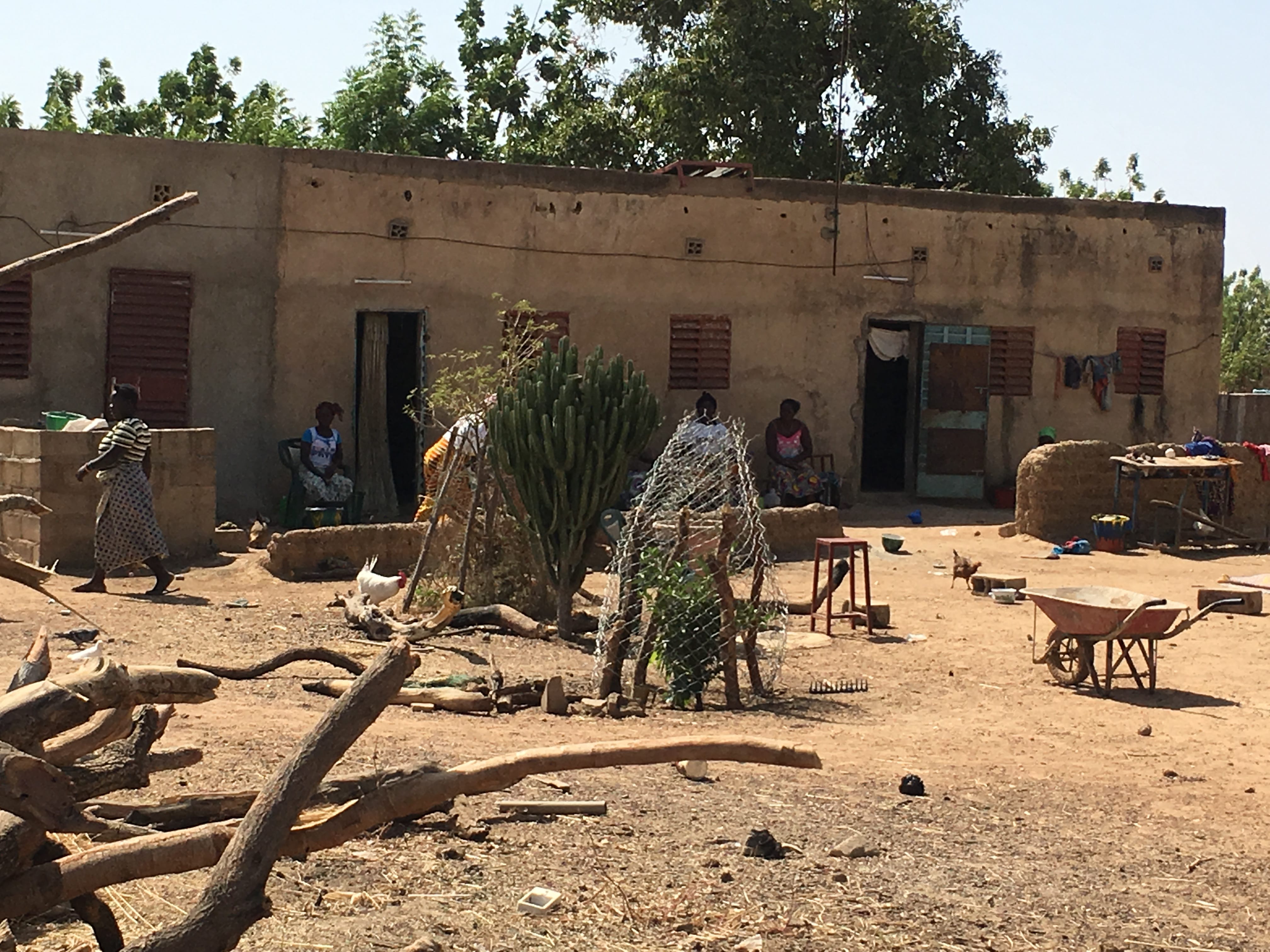 Dr. Itengre & Chris visiting Fondation Rama, a center offering basic women's health services and reintegration/training after surgical repair of obstetric fistula